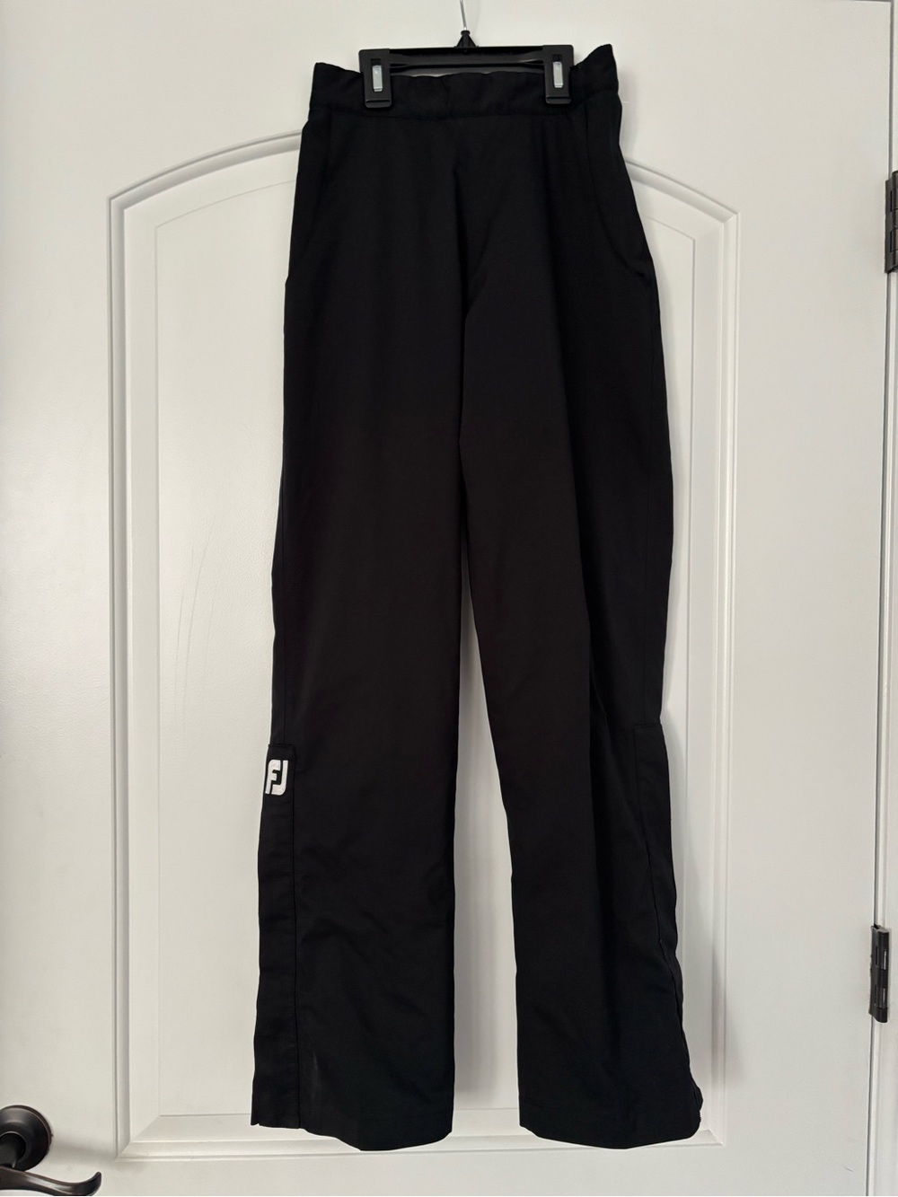 FootJoy DryJoys Women's Golf Rain Pants Black Size XS Waterproof EUC